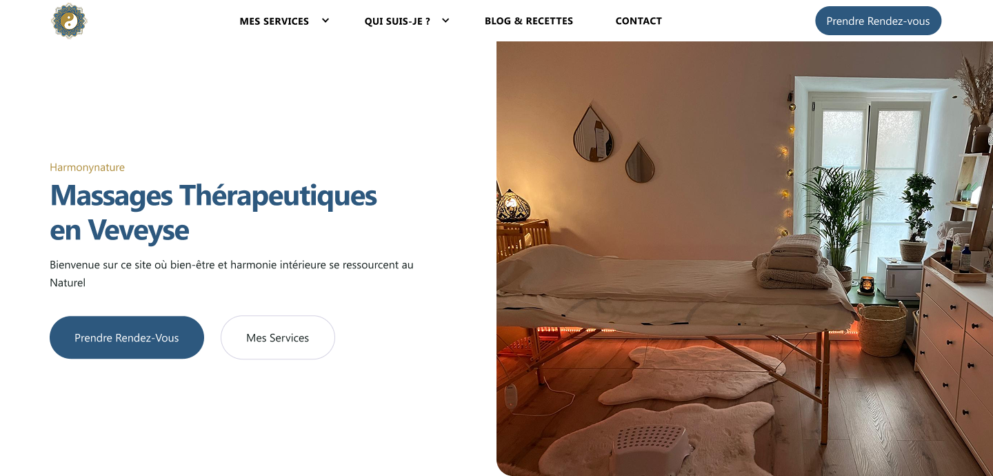 Harmony Nature, new Webflow website